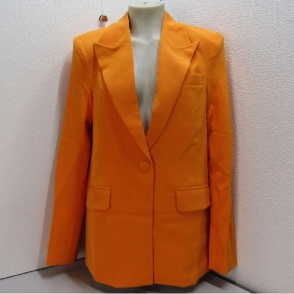 REVOLVE Camila Coelho Women's US XXS  Morena Classy Blazer Bright Orange - Picture 2 of 15
